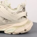 Men's & Women's Chunky Athletic Sneakers - Multi-Layered Vintage Mesh Dad Shoes in Cream Beige