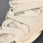 Men's & Women's Chunky Athletic Sneakers - Multi-Layered Vintage Mesh Dad Shoes in Cream Beige