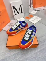 Men Women Chunky Colorblock Sneakers 2 Inch Height Increasing Platform Running Shoes Breathable Suede Retro Low Top Trainers