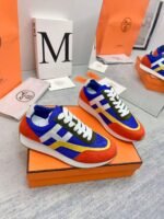 Men Women Chunky Colorblock Sneakers 2 Inch Height Increasing Platform Running Shoes Breathable Suede Retro Low Top Trainers