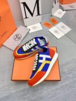 Men Women Chunky Colorblock Sneakers 2 Inch Height Increasing Platform Running Shoes Breathable Suede Retro Low Top Trainers