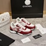 Retro Pink & Red Leather Chunky Sneakers - Genuine Calfskin Contrast Color Platform Trainers