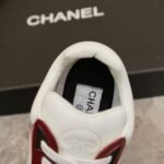 Retro Pink & Red Leather Chunky Sneakers - Genuine Calfskin Contrast Color Platform Trainers