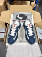 Men's Leather & Mesh Panel Low-Top Sneakers - Breathable Luxury Casual Walking Shoes