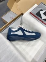 Men's Leather & Mesh Panel Low-Top Sneakers - Breathable Luxury Casual Walking Shoes