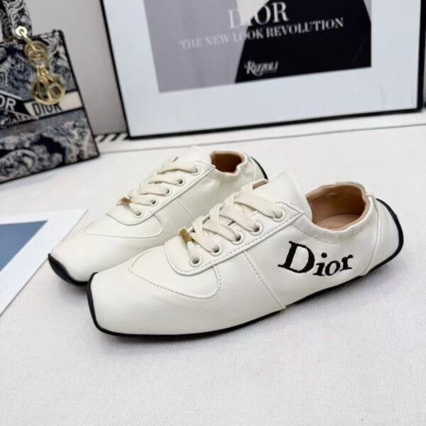 Women's Modern Square-Toe Satin Ballet Sneakers - Lightweight Flat Walking Shoes with Heart Stitching Detail