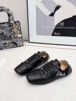 Women's Modern Square-Toe Satin Ballet Sneakers - Lightweight Flat Walking Shoes with Heart Stitching Detail