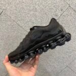 Unisex Triple Black Air Cushion Running Shoes – Breathable Mesh Athletic Sneakers