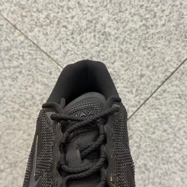 Unisex Triple Black Air Cushion Running Shoes – Breathable Mesh Athletic Sneakers