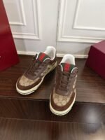 Premium Brown Suede Canvas Platform Sneakers – 4cm Lift Vintage Unisex Board Shoes