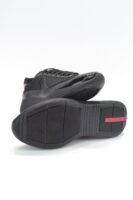 Unisex Lightweight Breathable Mesh Sneakers - Black Patent Leather Low Top Casual Running Shoes