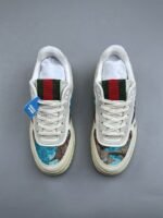 Unisex Vintage Low-Top Leather Board Sneakers - Classic Printed Canvas & Soft Cushion Casual Skate Shoes