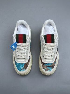 Unisex Vintage Low-Top Leather Board Sneakers - Classic Printed Canvas & Soft Cushion Casual Skate Shoes