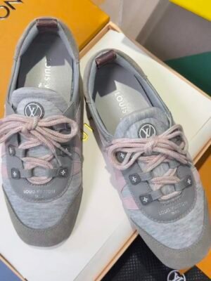 Title: Balletcore Denim Sneakers - Retro Suede Patchwork Flat Walking Shoes for Women