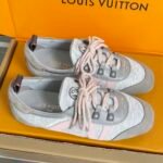 Title: Balletcore Denim Sneakers - Retro Suede Patchwork Flat Walking Shoes for Women