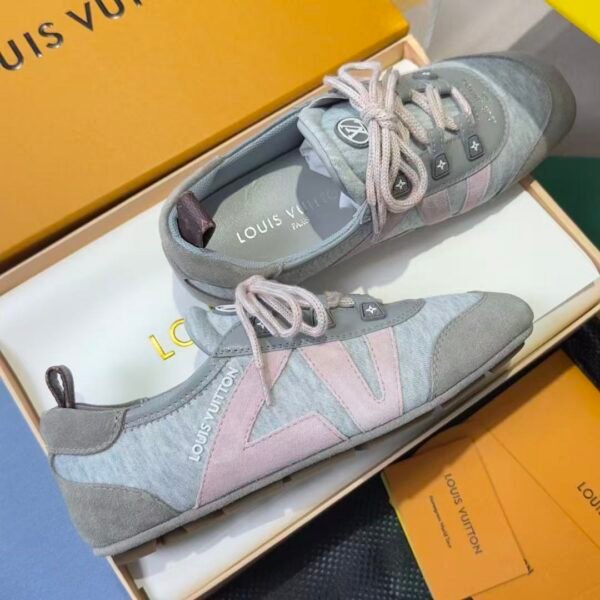 Title: Balletcore Denim Sneakers - Retro Suede Patchwork Flat Walking Shoes for Women