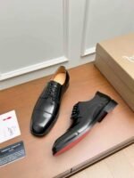 Men’s Black Leather Cap Toe Oxford Shoes – Polished Formal Dress Shoes for Business & Weddings