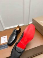 Men’s Black Leather Cap Toe Oxford Shoes – Polished Formal Dress Shoes for Business & Weddings