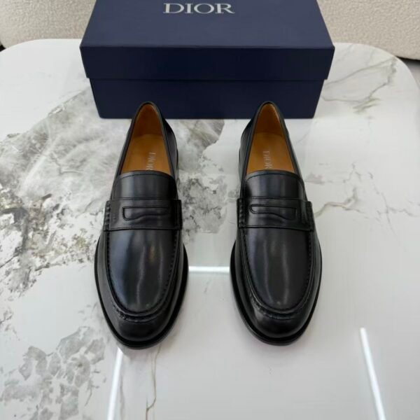 Men's Classic Dark Brown Leather Loafers - Italian Style Genuine Leather Dress Shoes