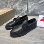 Unisex Genuine Leather Penny Loafers | Comfortable Platform Casual Dress Shoes with Cushioned Insole