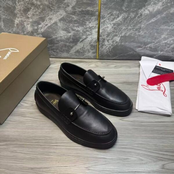 Unisex Genuine Leather Penny Loafers | Comfortable Platform Casual Dress Shoes with Cushioned Insole