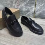 Unisex Genuine Leather Penny Loafers | Comfortable Platform Casual Dress Shoes with Cushioned Insole