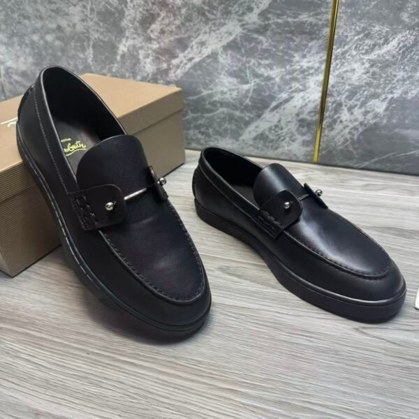 Unisex Genuine Leather Penny Loafers | Comfortable Platform Casual Dress Shoes with Cushioned Insole