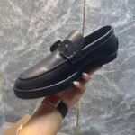 Unisex Genuine Leather Penny Loafers | Comfortable Platform Casual Dress Shoes with Cushioned Insole