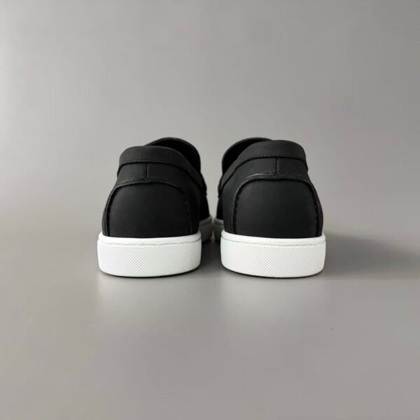 Black Suede Slip On Loafers - Luxury Matte Leather Casual Dress Shoes