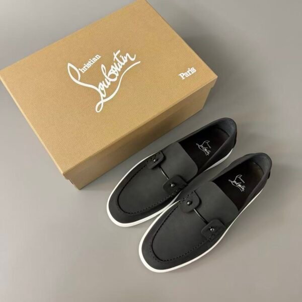 Black Suede Slip On Loafers - Luxury Matte Leather Casual Dress Shoes
