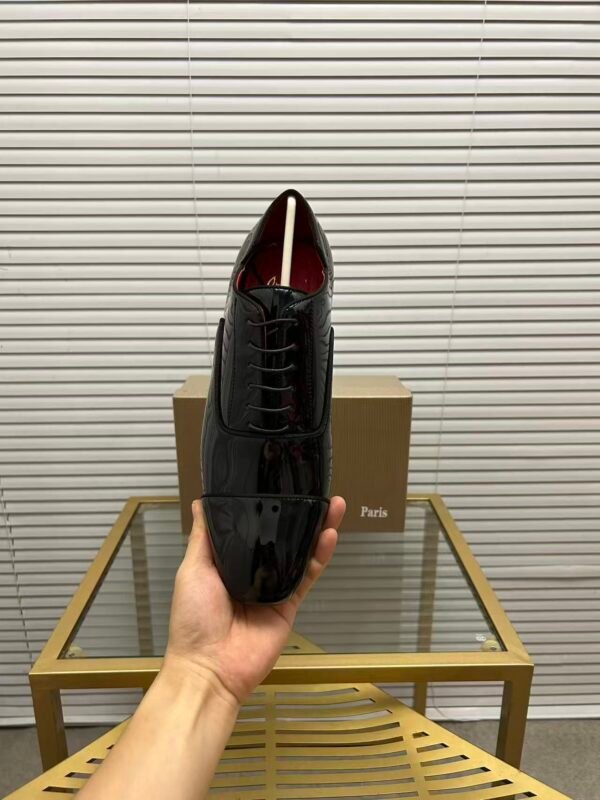 Men's Black Patent Leather Dress Shoes – High-Gloss Tuxedo Shoes for Weddings & Formal Events