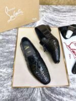 Genuine Leather Crocodile Belly Pattern Tassel Loafers - Handcrafted Premium Men's Slip-On Dress Shoes