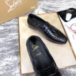 Genuine Leather Crocodile Belly Pattern Tassel Loafers - Handcrafted Premium Men's Slip-On Dress Shoes