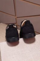 Unisex Sparkly Black Crystal Low Top Sneakers with Red Bottom
