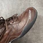 Men's Distressed Leather Low-Top Sneakers – Lightweight Vintage Slim Casual Shoes