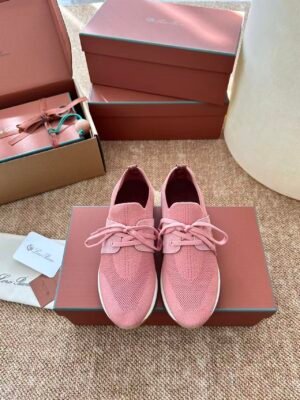 Minimalist Wool Knit Walking Shoes - Breathable Slip-On Sneakers (Muted Pink)