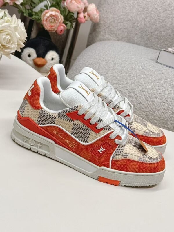 Unisex Premium Genuine Leather Retro Trainers - Designer Style Gradient Printed Low-Top Board Shoes