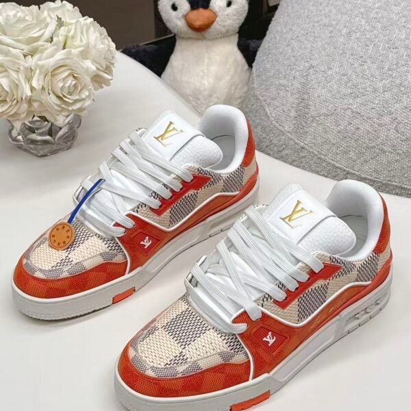 Unisex Premium Genuine Leather Retro Trainers - Designer Style Gradient Printed Low-Top Board Shoes