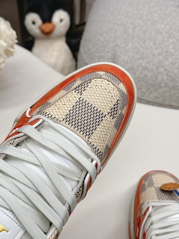 Unisex Premium Genuine Leather Retro Trainers - Designer Style Gradient Printed Low-Top Board Shoes