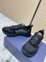 Men's Black Suede & Mesh Sneakers – Retro Runner Casual Shoes