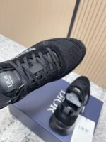 Men's Black Suede & Mesh Sneakers – Retro Runner Casual Shoes