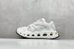 Men's Futuristic Chunky Sneakers with 3D Inspired Sole, Breathable Mesh Streetwear Shoes