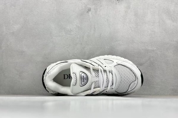Men's Futuristic Chunky Sneakers with 3D Inspired Sole, Breathable Mesh Streetwear Shoes