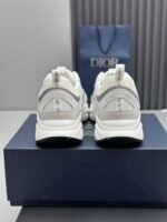 Unisex White Grey Chunky Sneakers – Vintage Inspired Platform Shoes with Breathable Mesh Upper