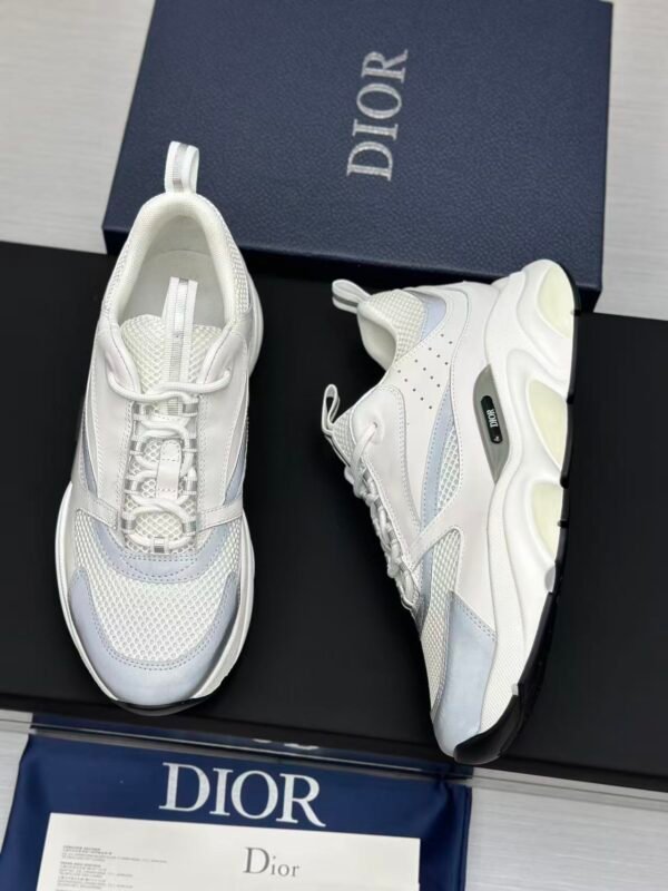 Unisex White Grey Chunky Sneakers – Vintage Inspired Platform Shoes with Breathable Mesh Upper