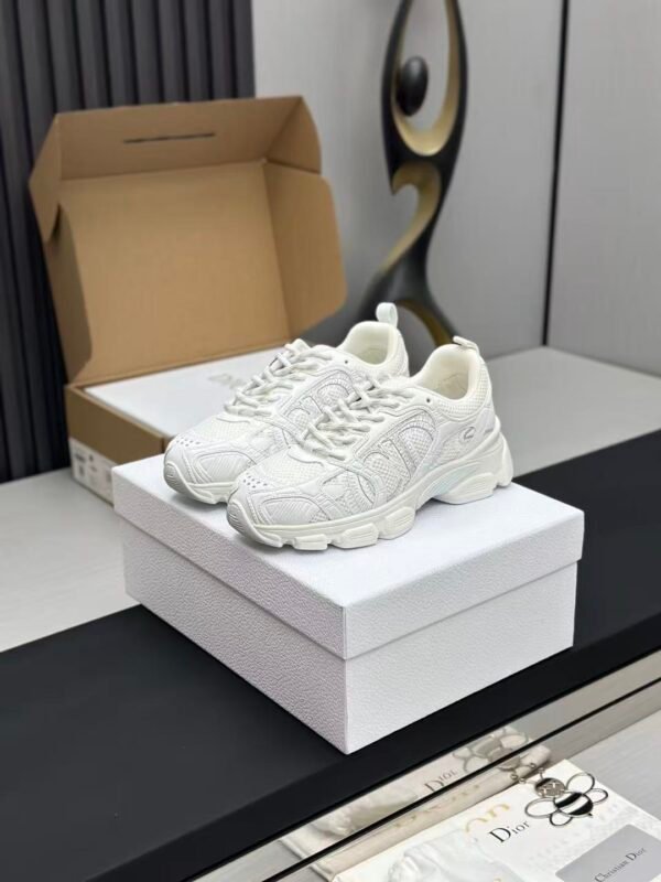 Premium White Chunky Sneakers Women | Retro Platform Casual Leather Mesh Fashion Shoes