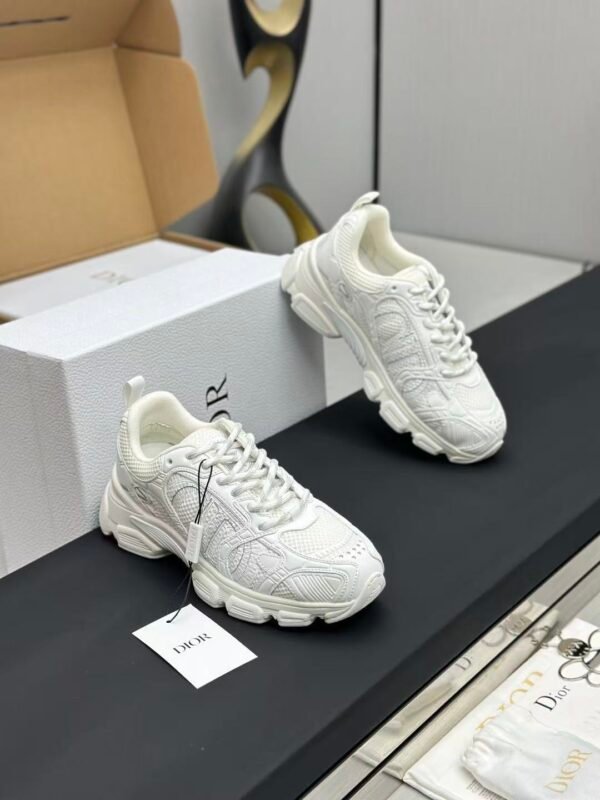 Premium White Chunky Sneakers Women | Retro Platform Casual Leather Mesh Fashion Shoes