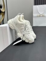 Premium White Chunky Sneakers Women | Retro Platform Casual Leather Mesh Fashion Shoes