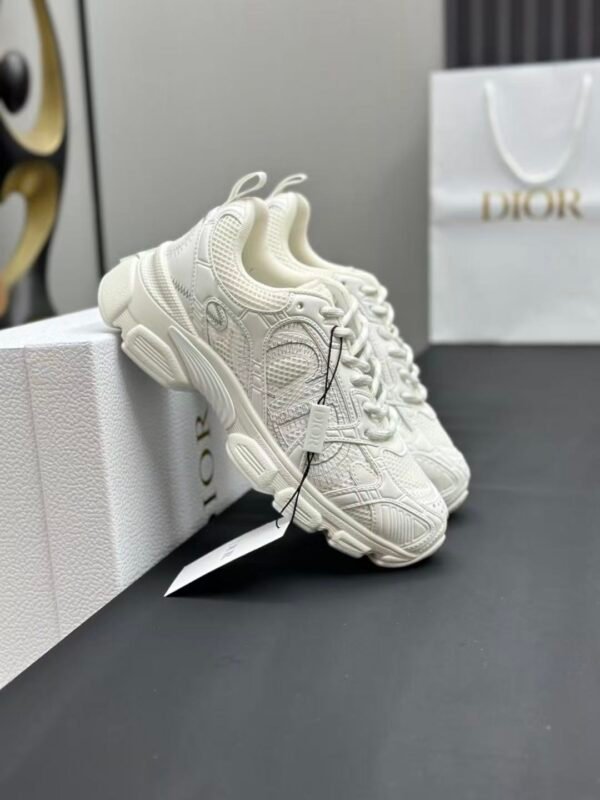 Premium White Chunky Sneakers Women | Retro Platform Casual Leather Mesh Fashion Shoes