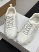 Premium White Chunky Sneakers Women | Retro Platform Casual Leather Mesh Fashion Shoes